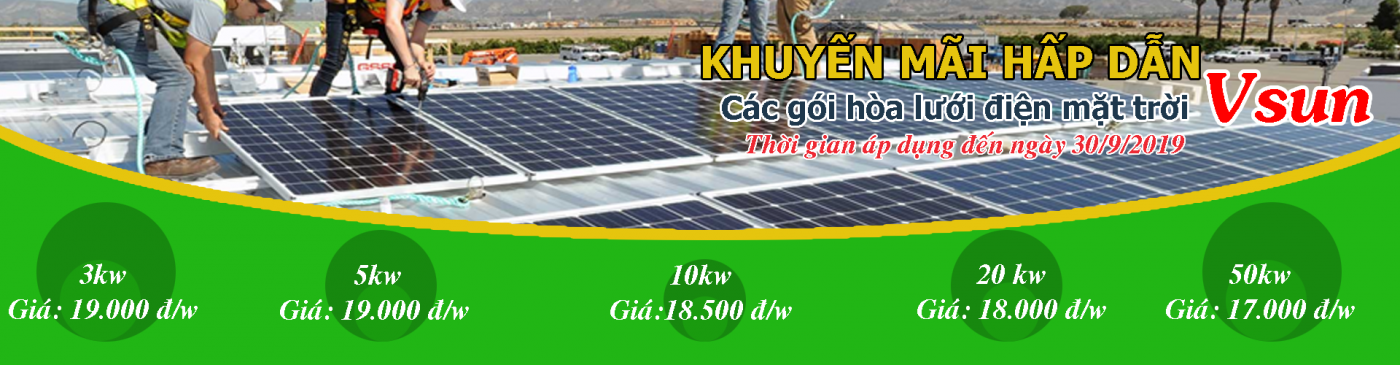 Năng lượng xanh – Điện mặt trời, điện gió