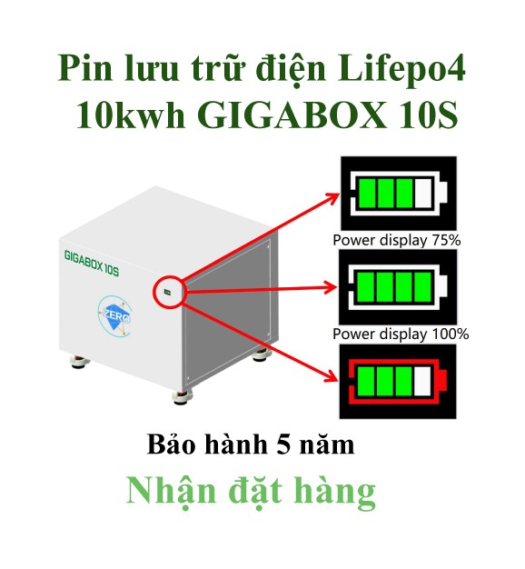 gigabox10s 50cut - Pin lưu trữ điện Lifepo4 10kwh GIGABOX 10S