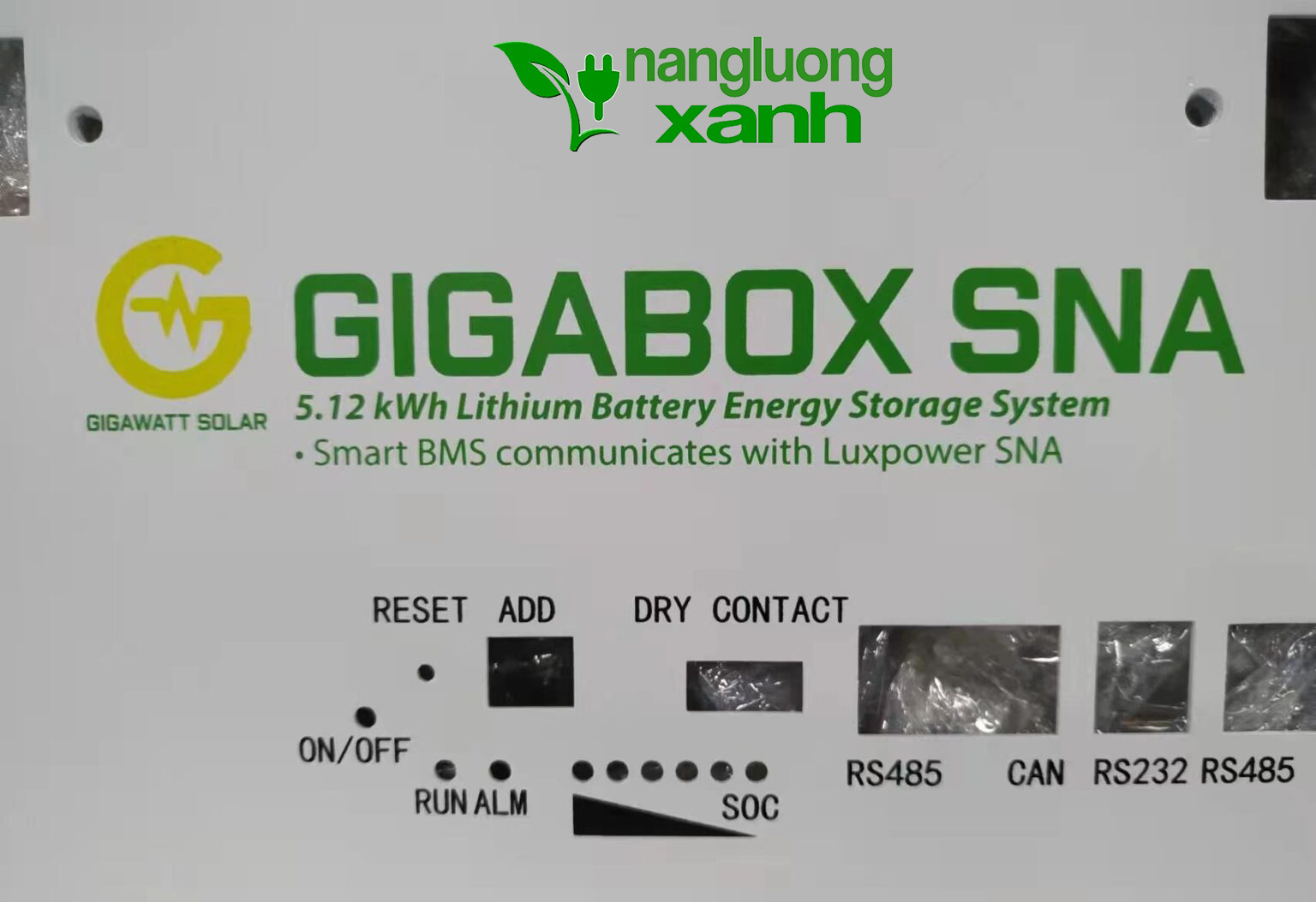Pin lithium lưu trữ GIGABOX SNA giao tiếp Inverter Hybrid Luxpower SNA