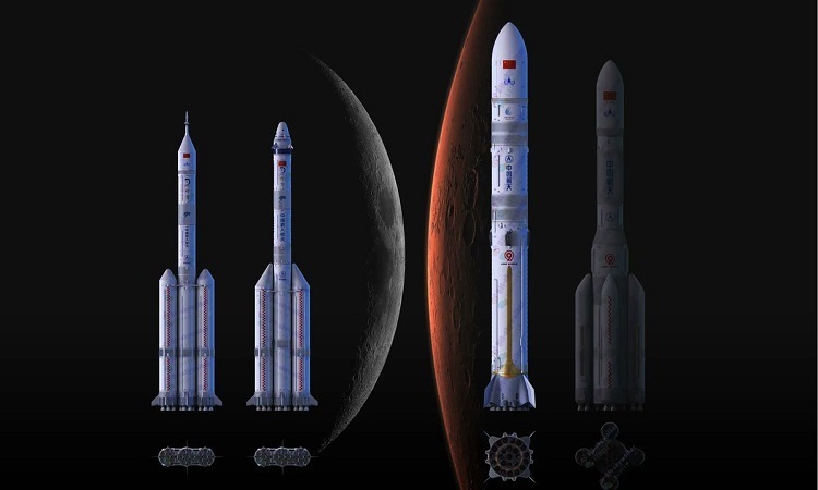 Các mẫu tên lửa mới dùng để chở người và hàng hóa tới Mặt Trăng và sao Hỏa của Trung Quốc