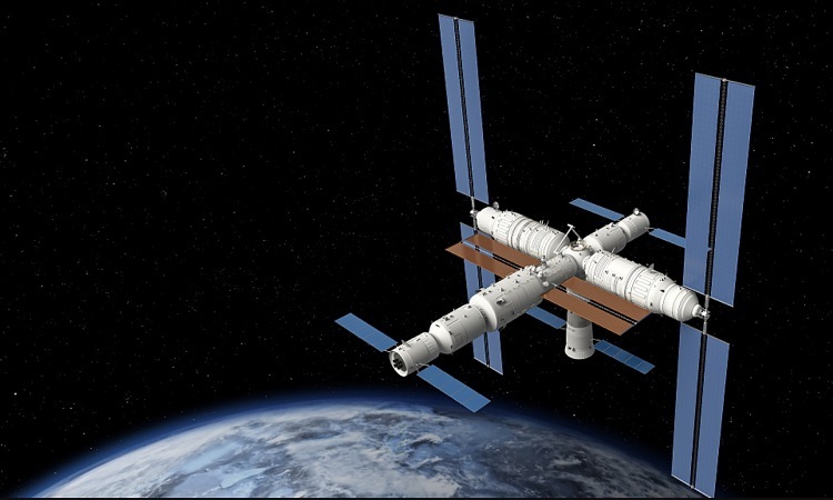 Mô phỏng trạm Thiên Cung bay trên quỹ đạo
