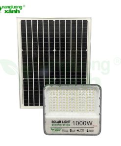 Đèn pha Năng lượng mặt trời Solar light 1000W plus, chip led SMD5054 siêu sáng, tấm pin MONO 55W version 2026