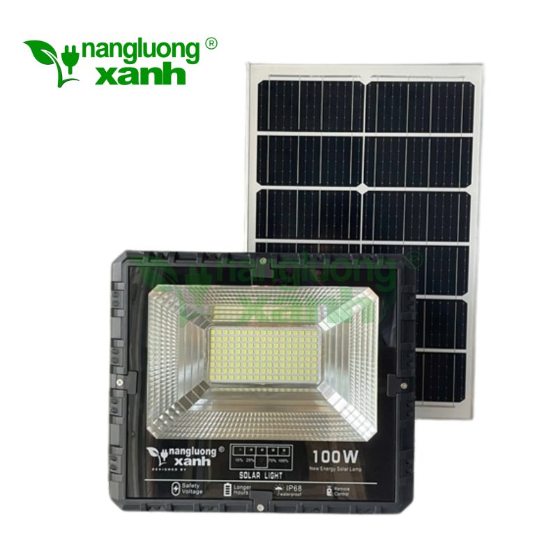 Đèn Pha Năng Lượng Mặt Trời 100W