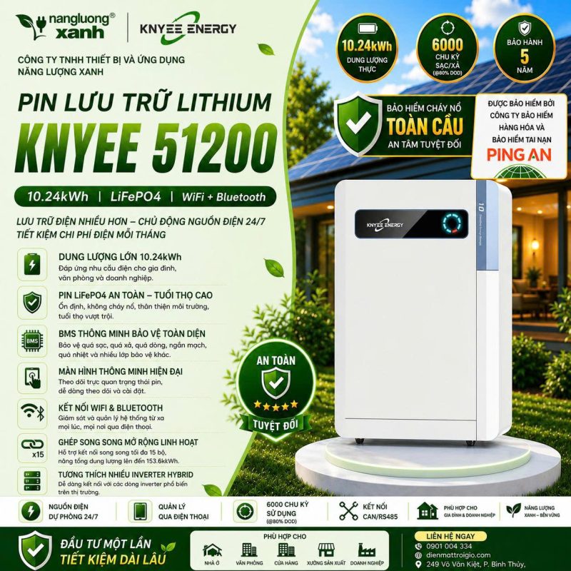 Pin Lưu Trữ KNYEE KNY51200