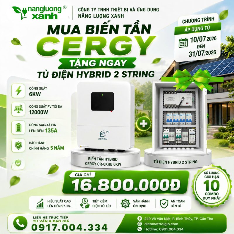 Biến Tần Hybrid CERGY CR-6KHB 6kW