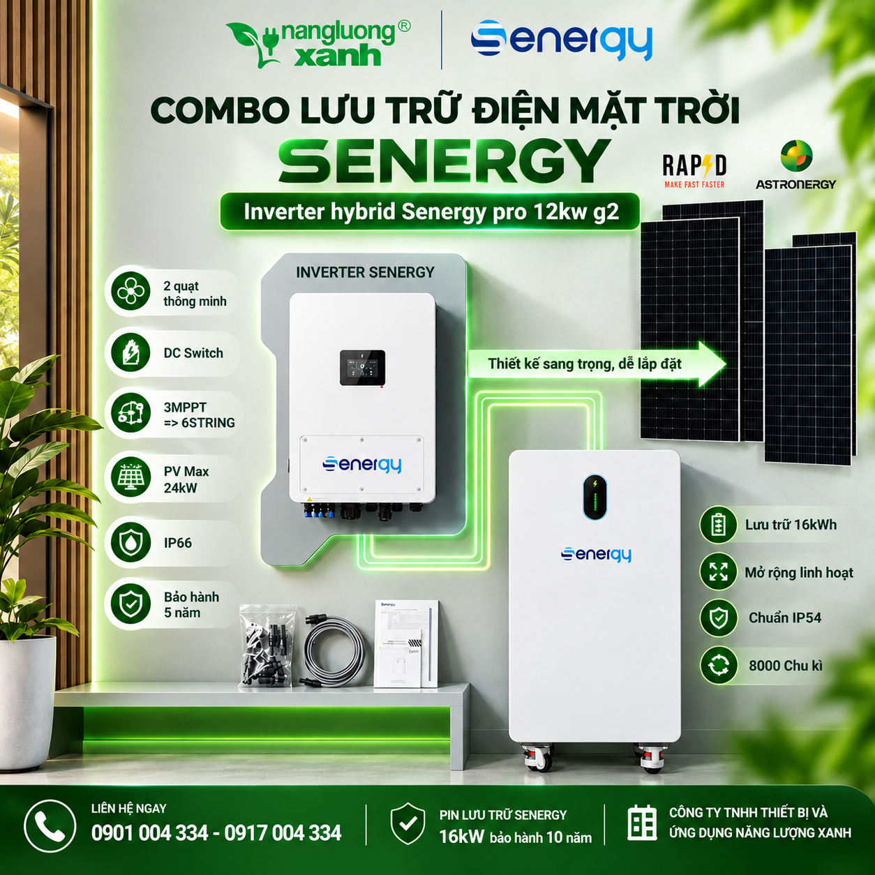Combo Lưu Trữ Điện Mặt Trời Senergy
